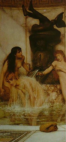 STRIGILS AND SPONZES - Alma Tadema - Framed Picture 11"x14"
