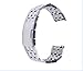 GOOQ New Solid Stainless Steel Watchband Wristband for Samsung Galaxy Gear 2 R380 Neo R381 Live R382 Smart Watch Strap Compatible with LG G Watch W100/W110 Smart Watch (Brushed Stainless)