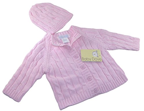 Baby Dove Cable Knit Cardigan & Beanie Set