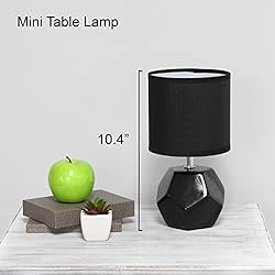Simple Designs LT2065-BLK Round Prism Mini Table