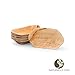 Naturally Chic 8” Disposable Palm Leaf Food Trays - 25 Pack - Small Dinnerware Set - Eco-Friendly, Biodegradable & Compostable - Ideal for Weddings, Parties, Home Use, Events