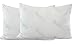 Gel Fiber Pillow - Down Alternative, Hypoallergenic .4 Micro Denier Poly Gel Fiber Filled Pillows with Rayon Derived From Bamboo Cover (Queen 2-Pack, Soft) Crafted in the USA