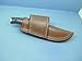 Cross Draw Knife Sheath for Buck Selkirk Knife, Leather Fixed Blade Knife Holder, Dyed Light Brown