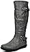 DREAM PAIRS SUMMIT/TRACE Fashion Dual Buckles Faux Fur-Lined Knee Hight Winter Boots (Wide-Calf Available)