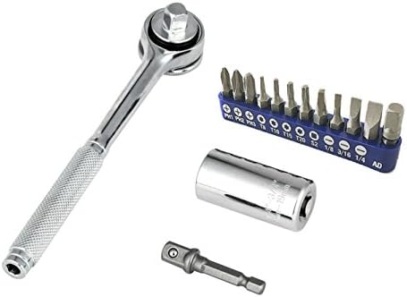 Universal Socket 4PCS Kit,FANLONG Multi-function Ratchet Wrench,Magic spanner(7-19mm 4 SET Silver)
