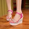 Womens-Casual-Roman-Sandals-Weave-Sole-Flatform-Wedge-Buckle-Ankle-Strap-Open-Toe-Sandals