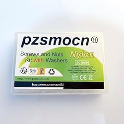 Pzsmocn 300 Pieces/100 Sets M4*10 mm Plastic White
