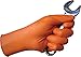 EPPCO TigerGrip 8-Mil Nitrile Glove Disposable Powder, Latex Free Textured Superior Grip Orange Gloves, Large, Box of 100
