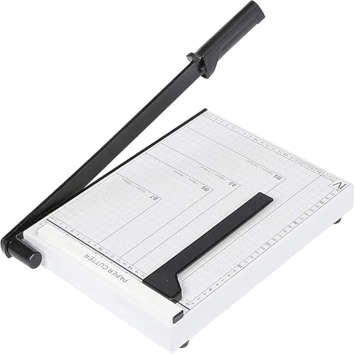 A4 Paper Cutter Guillotine with Magnetic Guide (12-Sheet Capacity, 12 Cut)