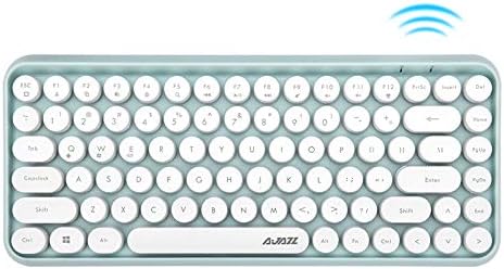 HELLOLAND Ajazz 308i Bluetooth Wireless Gaming Keyboard 84 Classic Round Keys Teclado For Windows Mac Android PC Laptop APPLE IOS System