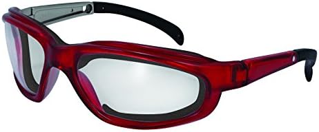 Chef Shades / Onion Goggles Pequin RED CLAF with Clear Anti-Fog Lenses and Red Frames