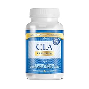 CLA PREMIUM: 100% PURE Conjugated Linoleic Acid - 2000mgs - 60 Capsules - 1 Month Supply - Natural Weight Loss Management - 90 Days 100% Money Back Guarantee - 85% CLA from Safflower Oil