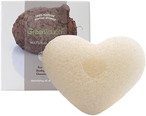 GreenTouch Konjac Sponge Deep Facial Cleansing with All Natural Konjac Powder