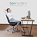 bonmedico Orthopedic Seat Cushion Large - Home Office Non-Slip & Memory Foam Seat Pillow to Relieve Back, Sciatica & Coccyx/Tailbone, for Office Chair Cushion, Car Seat Cushion Or Wheelchair, Blue