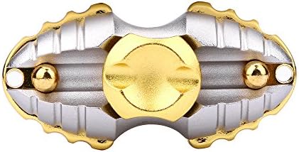 TOPUNDER Metal Fidget Spinner Safe Tri Fidget Cube Figet Spinner Metal Finger Focus Toy ADHD Autism Toy For Kids Adults Birthday Gift (Silver)