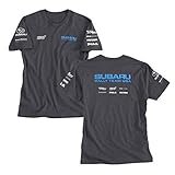 Genuine Subaru Men's Rally Tee Shirt - Gray - Size Large