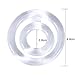 Stretchy Soft Rubber Double Ringer (Clear)