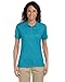 Jerzees Ladies' Spotshield Jersey Polo Shirt, California Blue, Large