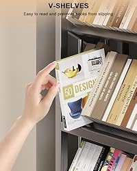 3 Tier All-Metal Rolling File Cart with Locking