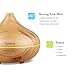 Syntus Essential Oil Diffuser, 300ml Aromatherapy Cool Mist Ultrasonic Aroma Diffusers with Timer Setting, Waterless Auto Shut-Off Function, Wood Grain