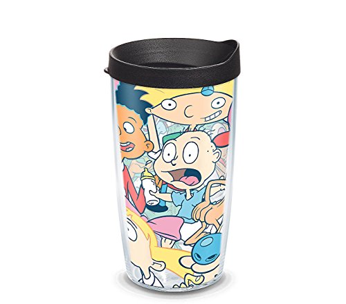 Tervis 1264924 Nickelodeon 90's Retro Tumbler with Black Lid