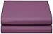 Cathay Home Luxury Wrinkle And Fade Resistant Double Brushed Ultra Soft Microfiber 14-inch Standard Pocket Single Fitted Sheet, Eggplant, Queen