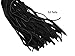 Premium Suede Flogger for Horse Training Crop Whip (18 Soft Suede Tails) (Black) Suede Covered Handle with Wrist Strap