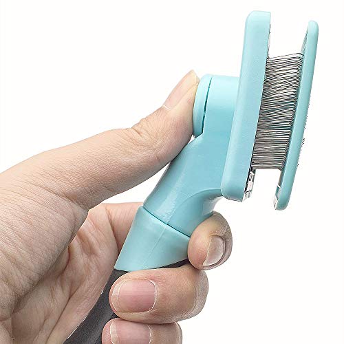 Hihamer Self Cleaning Pet Slicker Brushes Tools,Comb to Removes Mats Tangles with Loose Hair for Dog and Cat
