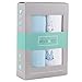 Ely's & Co. 100% Cotton Wearable Blanket Baby Sleep Bag Bunnies 2 Pack (Blue, 3-6 Months)
