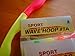 Exercise Hula Hoop: Wavy Hoop 1B - 1.0 lb Small, for Children use. Four neon Colors.