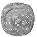 Water Resistant Removable Cover for Newborn Lounger | Unisex Grey Heart Design | Premium Quality Soft Wipeable Fabric | Great Baby Shower Gift | Fits Boppy Lounger