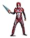 Disguise Ranger Movie Classic Muscle Costume, Red, Small (4-6)