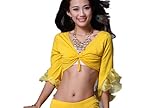 ZLTdream Lady's Belly Dance Bandage Mermaid Long-sleeve Top