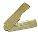 Buffalo Horn Folding Beard Comb Beard Brush Elegant Anti-Static Pocket Hair Brush