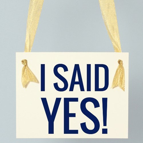 Amazon Com I Said Yes Sign Engagement Announcement Banner In