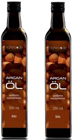 Natrea Argan Oil Cold Pressed & # X2714 Roast & # X2714; 100% Pure Organic Oil & # X2714 in 250 ml Light Bottle (1 x 250 ml)