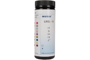 INVBIO Urine Strips 11 Parameters ph Ketone Test Strips for Testing Ketosis etc, Home Health Test Strips, Accuracy and Precision Urinalysis Strips - 100ct-EXP:06/19/2024 or 08/22/2024