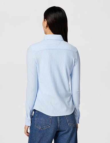 Camisa Mujer 1985 Slim con Cuello francés, Multicolor (Ithaca STP/Vessel Blue), XXS