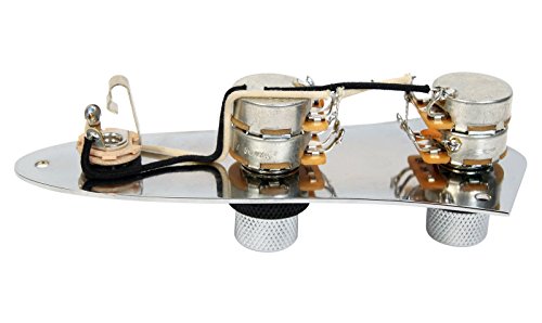 920D Fender '62 Jazz Bass Guitar Loaded Concentric Control Plate Chrome/Black