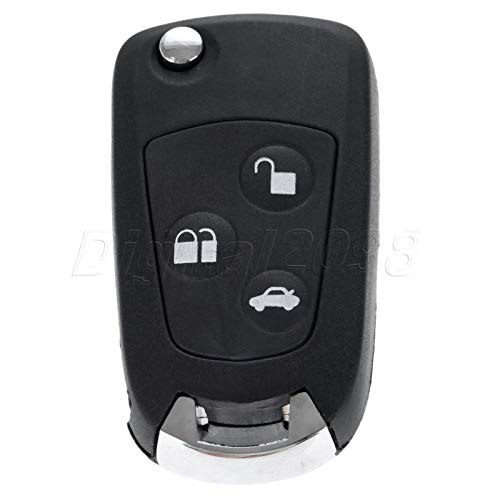 Iris-Shop - 3 Buttons Modified Remote Folding Flip Key Shell Case Fob Replacement For Ford Focus Suit Mondeo Festiva Fusion KA