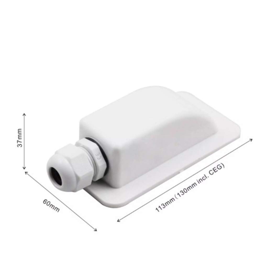 Passe Toit Camping Car Passe-Câble Solaire Étanche IP67 - Double Entrée - Pour Camping-car, Bateau - Montage Sans Perçage Passe Cable - 5