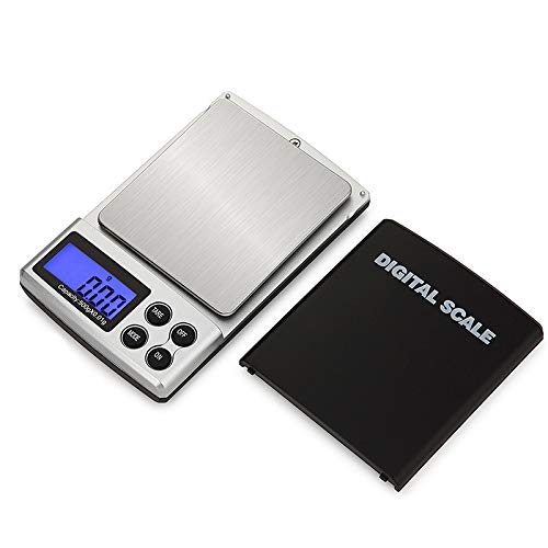 Jewelry Scales, Coin Scales Pocket Scales, 200g/0.01g, with Back-Lit LCD Display, Digital Pocket Scales Black For Jewelry, Coins, Herbs