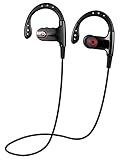 Ansin Wireless 4.1 Bluetooth Noise Cancelling In-ear Headphones with Mic - Black
