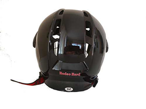 Rodeo Hard Bull Riding Protective Rodeo Helmet Combo (Medium 6 1/2-7 (52cm - 56cm))