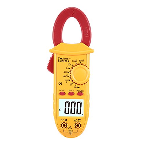DMiotech Mini Digital Multimeter Ammeter Voltage ACV DCV Ohm Clamp Meter Tester Handheld
