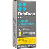 DripDrop ORS Electrolyte Hydration Powder Sticks, Lemon, 21g, 4 Count