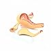 KISSTAKER 2 Part PVC Uterus Ovary Anatomical Model Anatomy Cross-Section Teaching with Base