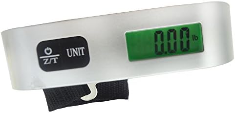 HuiSmart Digital Hanging Luggage Scale,Temperature Sensor, LCD,Silver