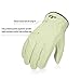 Vgo 3Pairs Unlined Men's Pigskin Leather Work Gloves, Drivers Gloves(Size M,Light Cyan,PA9501)