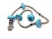 HAPPY PIE PLAY&ADVENTURE Kids Five Knotted Platforms Climbing Rope for Playground Sets/Tree House Exercise Toy - Blue